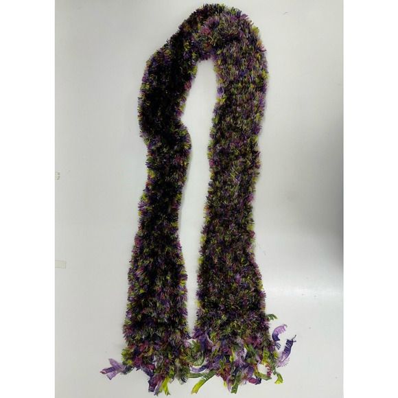 Cejon Accessories Womens Magic Scarf Purple Green Soft Stretchy - Picture 1 of 10